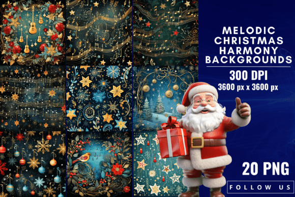 Bringing Holiday Cheer with Melodic Christmas Harmony Backgrounds
