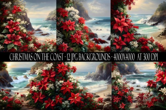 Christmas on the Coast: 12 Coastal Holiday Backgrounds