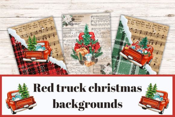 Christmas Red Truck PNG Backgrounds: A Classic Holiday Asset