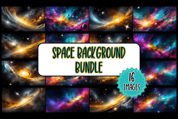 Elevate Your Projects with This Space Backgrounds Bundle