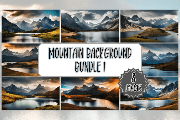Elevate Your Visuals: Mountain Backgrounds Bundle 1