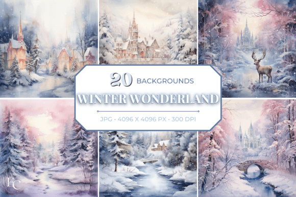 Enchant Your Projects with Winter Wonderland Backgrounds