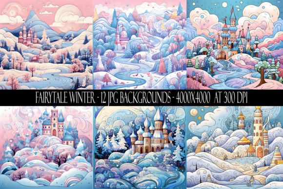 Enchanting Winter Backgrounds for Magical Designs