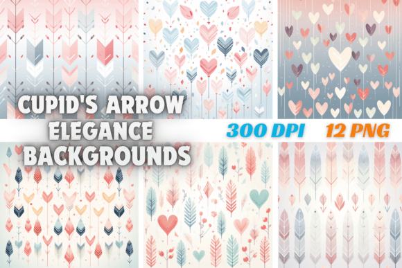 Infuse Romance: A Guide to Cupid's Arrow Elegance Backgrounds