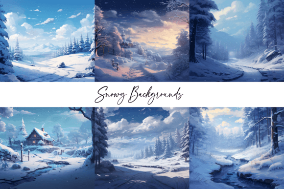 Snowy Backgrounds: Capturing Winter's Quiet Elegance